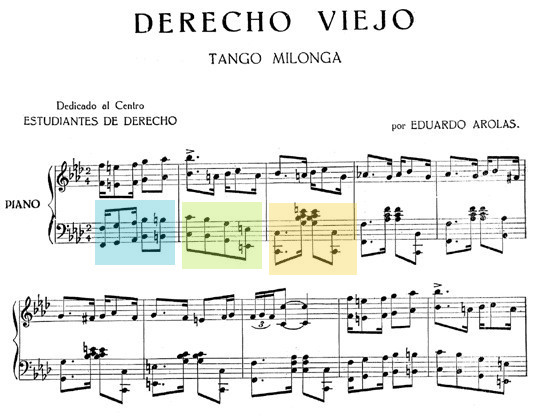 partitura 'Derecho viejo' di Eduardo Arolas