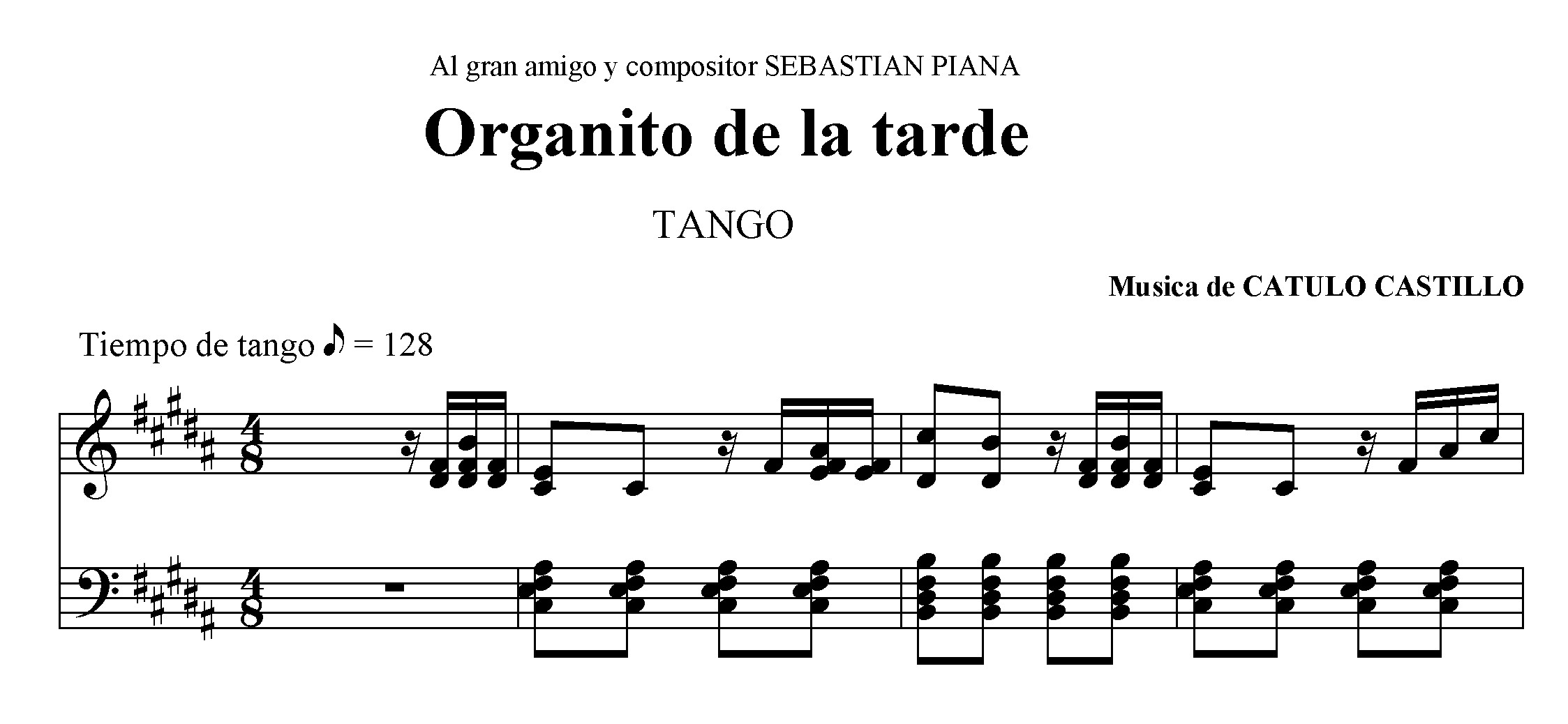 partitura 4/8